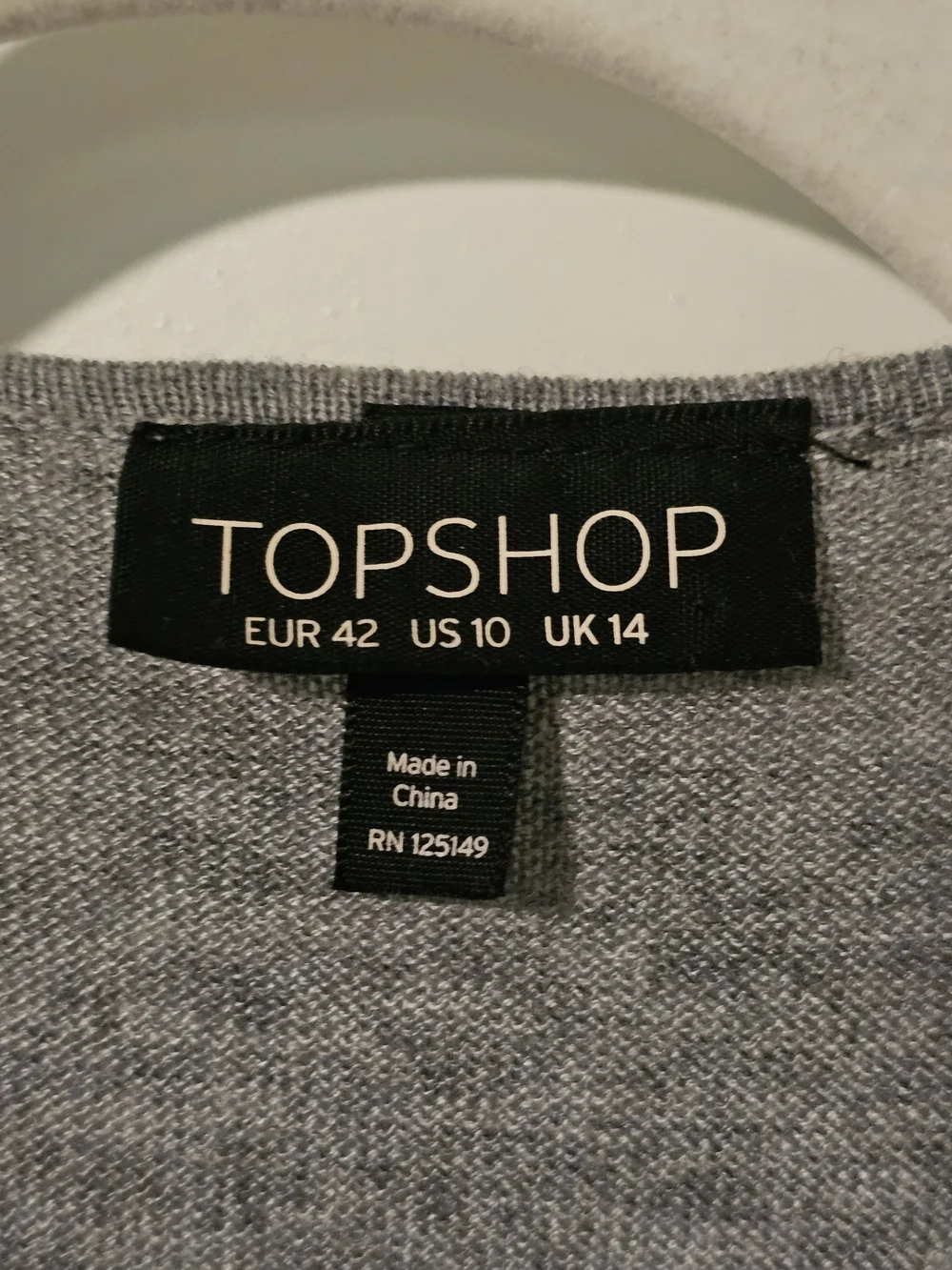 Topshop Gray Sleeveless Drape Open-Front Cardigan Vest